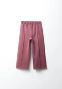 Plush Wide Leg Trousers - Pink