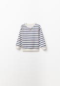 Striped Cherry Sweatshirt - Cream image
