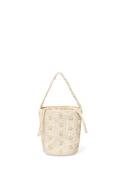 Beaded Handle Bucket Bag - Ecru