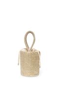 Beads Handle Bucket Bag - Grey
