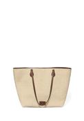 Natural Raffia Shopper Bag - Ecru
