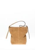 Leather Hobo Bag - Brown