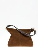 Leather Shoulder Bag - Brown