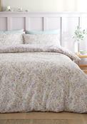Ditsy Floral Cotton Reversible  Duvet Cover Set - Purple