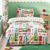 Lovable Garden Friends Reversible Duvet Cover Set - Bright