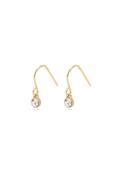 Lucia Gold Plated Crystal Earrings - Gold Plated