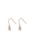 Lucia Rose Gold Plated Crystal Earrings - Rosa Gold Plated