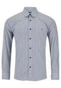 Long Sleeve Printed Ivano Shirt - Blue image