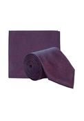 Pocket Square And Tie Set - Red