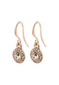 Clementine Rose Gold Plated Crystal Earrings - Rose Gold Plated