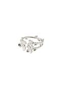 Ajani Silver Plated Ring - Silver
