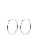Sanne Silver Plated Mini Hoop Earrings - Silver