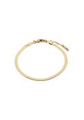 Joanna Gold Plated Flat Snake Chain Bracelet - Gold