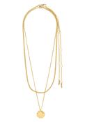 Declan Gold Plated 2 In 1 Necklace Set - Gold