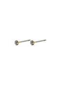 Sylvie Gold Plated Small Crystal Stud Earrings - Gold