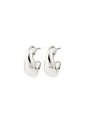 Jennings Silver Plated Hoop Earrings - Silver
