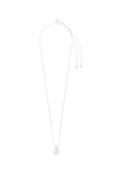 Kaisyn Silver Plated Drop Pendant Necklace - Silver
