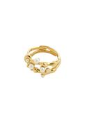 Hadley Gold Plated 2 In 1 Ring Set - Gold