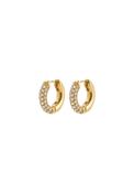 Tatum Gold Plated Small Hoop Earrings - Gold