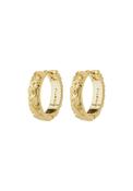 Elfrida Gold Plated Hoop Earrings - Gold