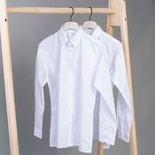 Long-Sleeve Slim Fit 2 Pack Shirts - White image