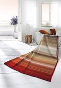 Cotton Blend Striped Ombre Throw - Multi image