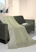Cotton Blend Diamond Pattern Throw - Green image