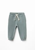 Solid Colour Piqué Joggers - Green