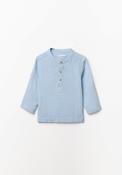 Striped Linen Shirt - Blue image
