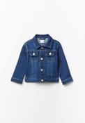 Denim Jacket With Pockets - Denim Medium Wash