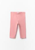 Basic Elastic Waistband Leggings - Pink image