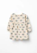Floral Print Dress - Cream Ivory