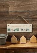 Home Is Where The Herd Is' Wooden Plaque