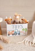 Cow With Tractor Toy Crate - Multi