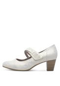 Mila Heeled Shoe - Beige/gold