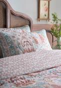 100% Cotton Floral Damask Duvet Cover Set - Multi