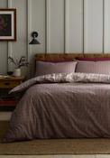 Mini Check Duvet Cover Set - Berry