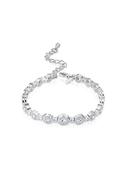Petite Cubic Zirconia Bracelet - Silver image