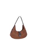Tab Detail Shoulder Bag - Red Mud