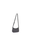 Soft Touch Triple Gusset Shoulder Bag - Jet Black