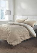 Corduroy Duvet Cover Set - Beige