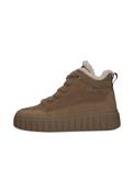 High Top Platform Trainers - Beige/brown