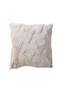Christmas Deer Cushion - Beige