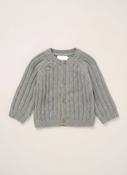 Hello World Knitted Cardigan - Grey