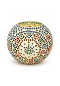 Multicoloured Mosaic Lamp 28cm - Multi