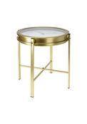 Clock Design Side Table - Gold