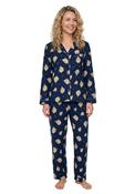 Highland Cow Wincey Pyjama - Blue