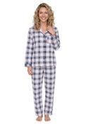 Check Wincey Pyjama - Blue