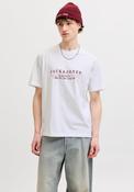 Short Sleeve Branded Cotton T-Shirt - White