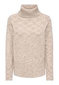 Sabine Long Sleeve Cowl Neck Pullover - Beige